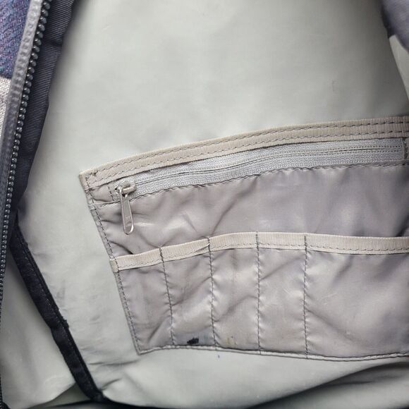 Timbuk2 CUSTOM Alcatraz Blue Gray Brwn Leather Laptop Backpack HANDMADE SAN FRAN - Picture 14 of 16